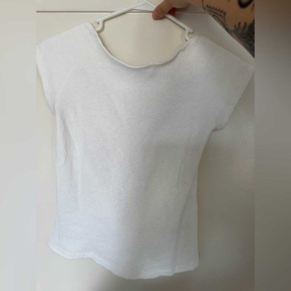Aerie White Short Sleeve Tee